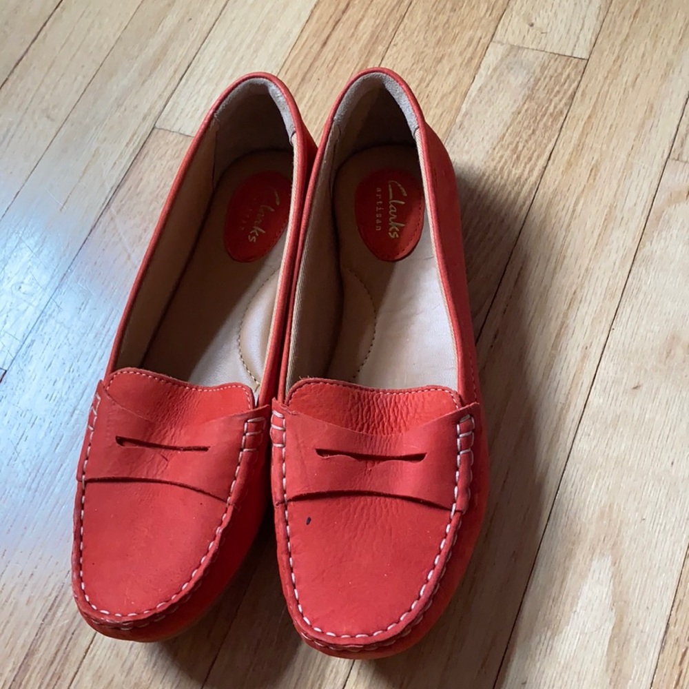 Orange shoes